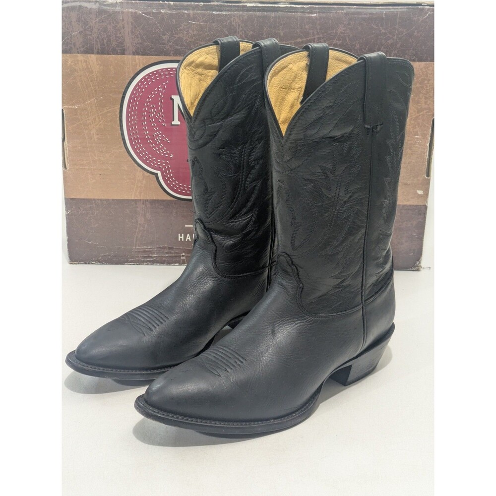 Nocona MD2400 Black Deertan Cowboy Boots Men's 12 EEE